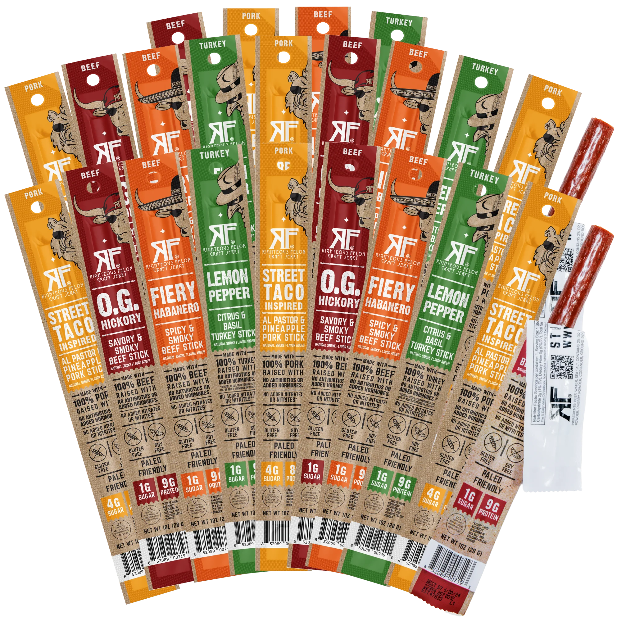 Righteous Felon Craft Jerky - Premium Beef